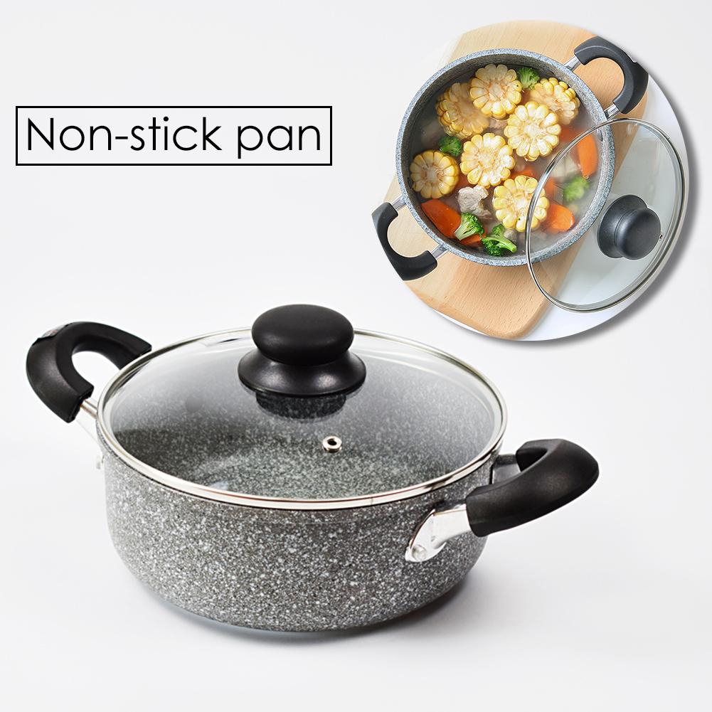 Steelpan Algemene Koekenpan Soeppan Non-stick Cotaing Braadpan Met Deksel Keuken Koken Accessoire