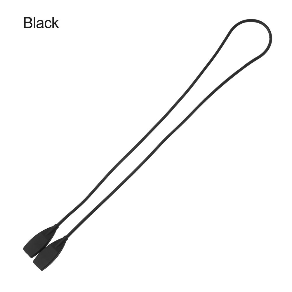 1PC Silikon Brillen Schlüsselband Gläser Kette Sonnenbrillen Band Sport Band Kabel Halfter Für freundlicher Erwachsene Auge Zubehör: D-54 cm Schwarz