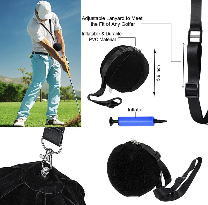 5 Teile/satz Bewegung Haltung Korrektur Golf schwingen Trainer Hilfe Arm Band Auswirkungen Ball Aufblasbare Handgelenk Unterstützung für Anfänger Ausbildung