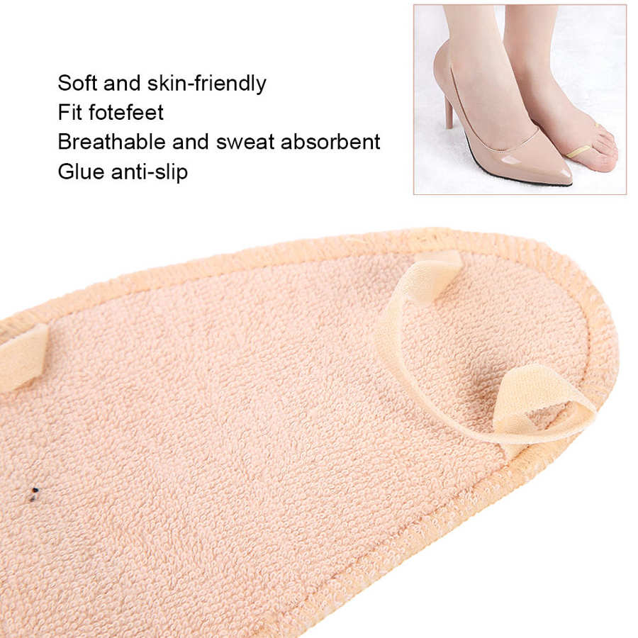1 Pair Foot Protection Pad Forefoot Concealing Non-Slip Waterproof Support Cushion Soft Breathable Forefoot Pad Foot Care Patch