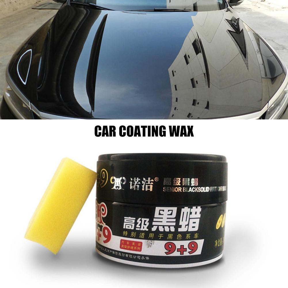 Pasta de cera abrillantado para coche, reparador para arañazos, pintura dura para coche, cera para pintura, cuidado, revestimiento impermeable, eliminador de arañazos con esponja