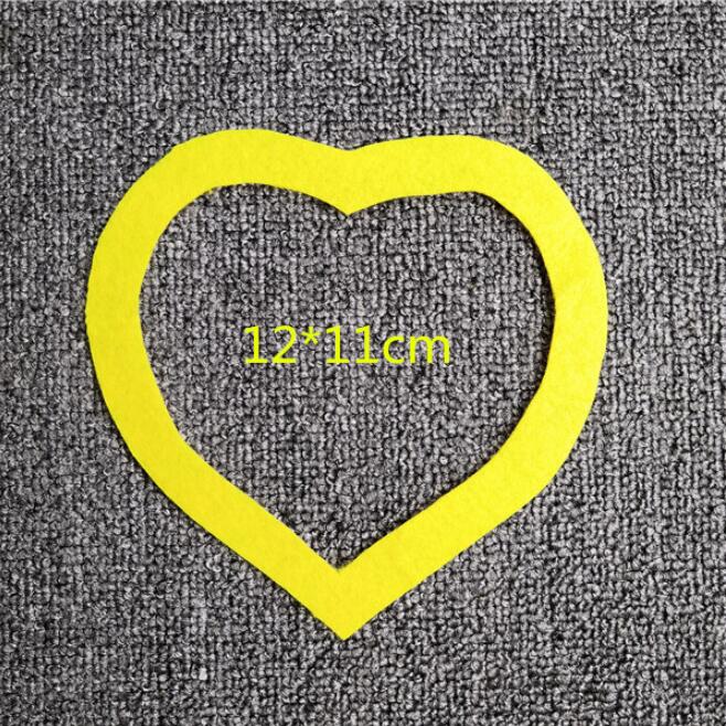 Cadres pour couvertures de jalon du 100ème anniversaire,accessoires de photographie, photo de la pleine lune, en feutre,: yellow love