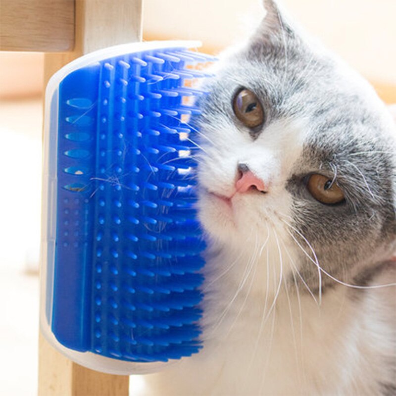 Gato de autoaseo para perros y gatos, herramienta de aseo del gato, cepillo para quitar el pelo, peine para gatos, dispositivo de masaje de recorte de pelo
