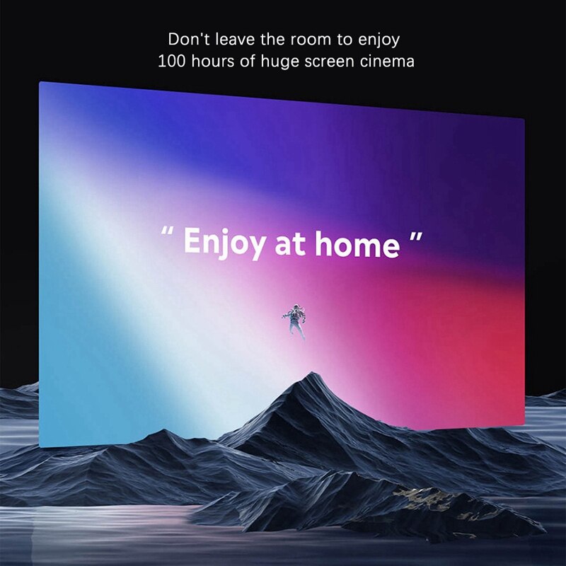 YT400 Led Mobiele Video Projector Home Theater Media Speler Kids Thuis Mini Projector Draagbare (Zwart Wit)