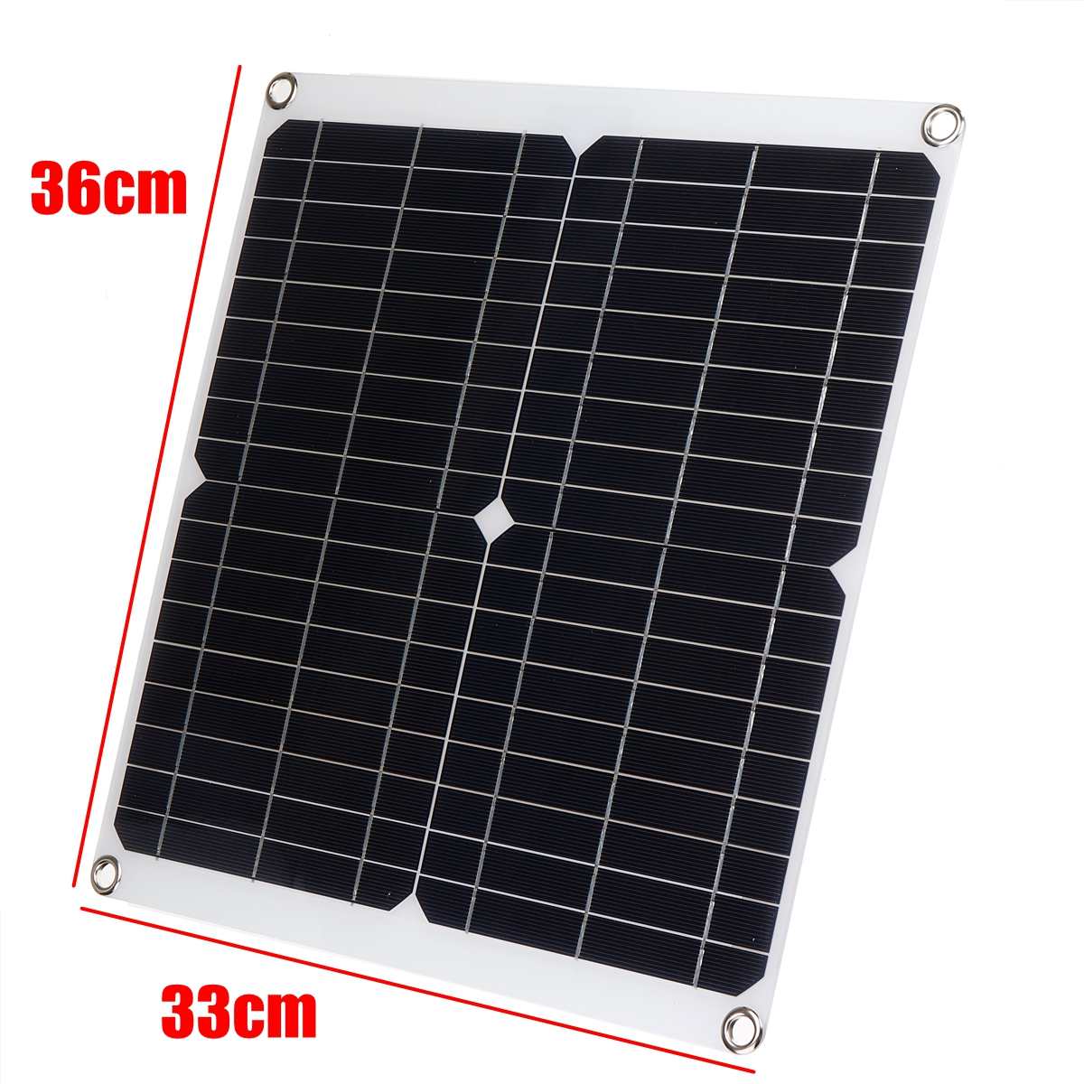 50W 18V Solar Panel with battery Clip+10/20/30/40/50/60A Solar Car Charger Controller Solar Cells for Outdoor Camping Hiking