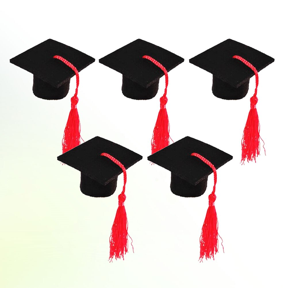 Couverture de bouteille de bière 5 pièces, Mini décoration créative pour remise de diplôme