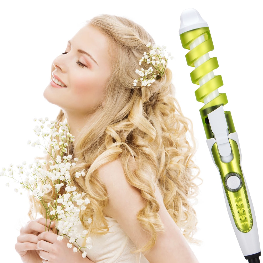 rizador de cabello magia tenacillas en espiral calefacción rápida varita rizadora pelo eléctrico Styler Pro Estilo herramienta