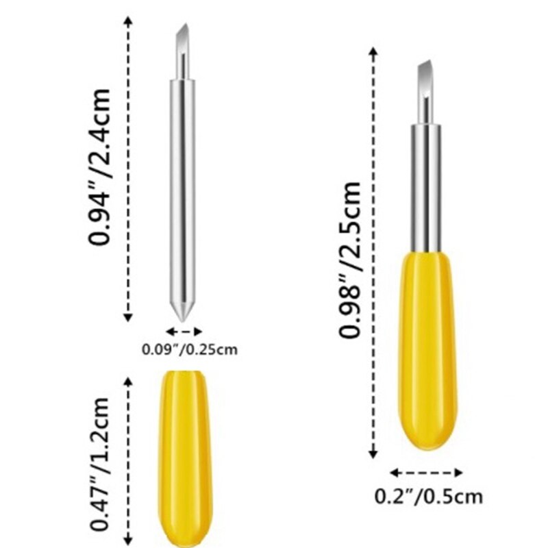 30Pcs 30 Degree for Roland Plotter Cutter Knife Blade for Cutting Plotter Blade Milling Cutter Carving Tools