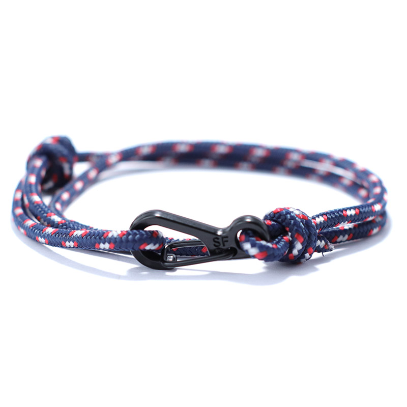 Eenvoudige Stijl Paracord Armband Heren Handgemaakte Glijdende Verstelbare Nautische Braslet Outdoor Camping Strand Vrijetijdsaccessoires Joias: Goud-kleur