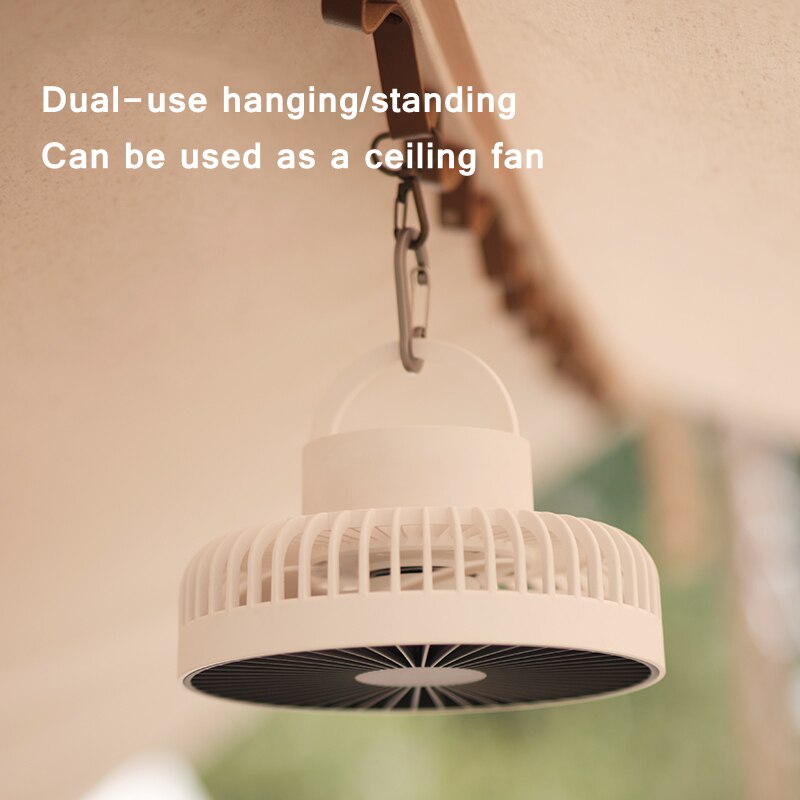Tripod Floor Standing Cooler Fan USB Chargeable Silent Camping Ceiling Fans For Home Room Portable Air Conditioner Ventilador