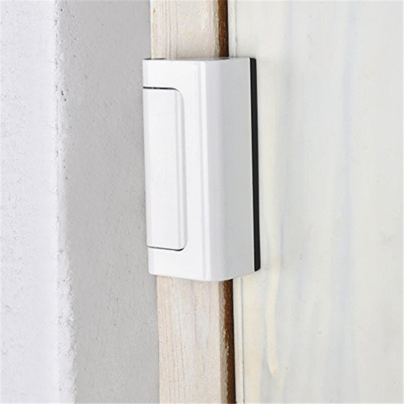 Aluminium Alloy U Door Reinforcement Lock Security Door Lock Home Child Proof Door Stopper: white