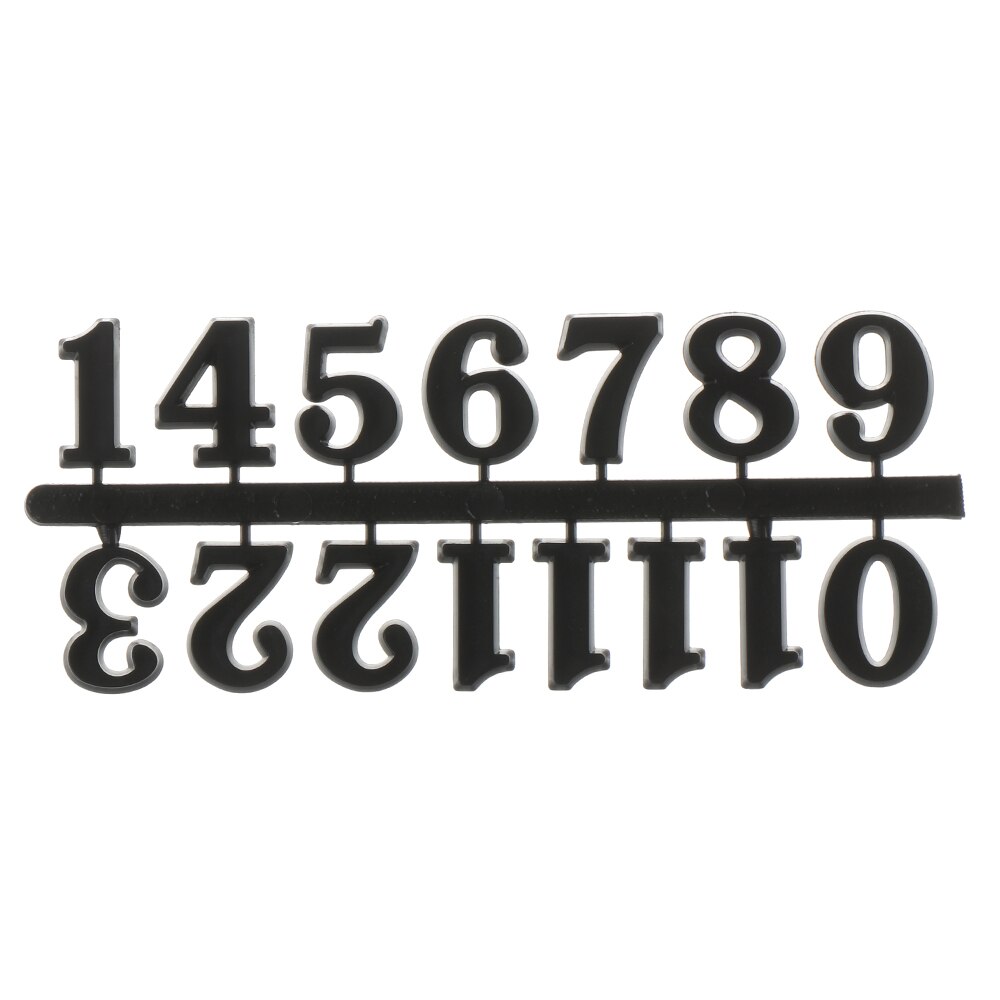 1 Set Quartz Clock Numerals Accessories Arabic Number Roman Numerals Clock Parts Handmade Material Restore Digital Repair Tools: WHITE