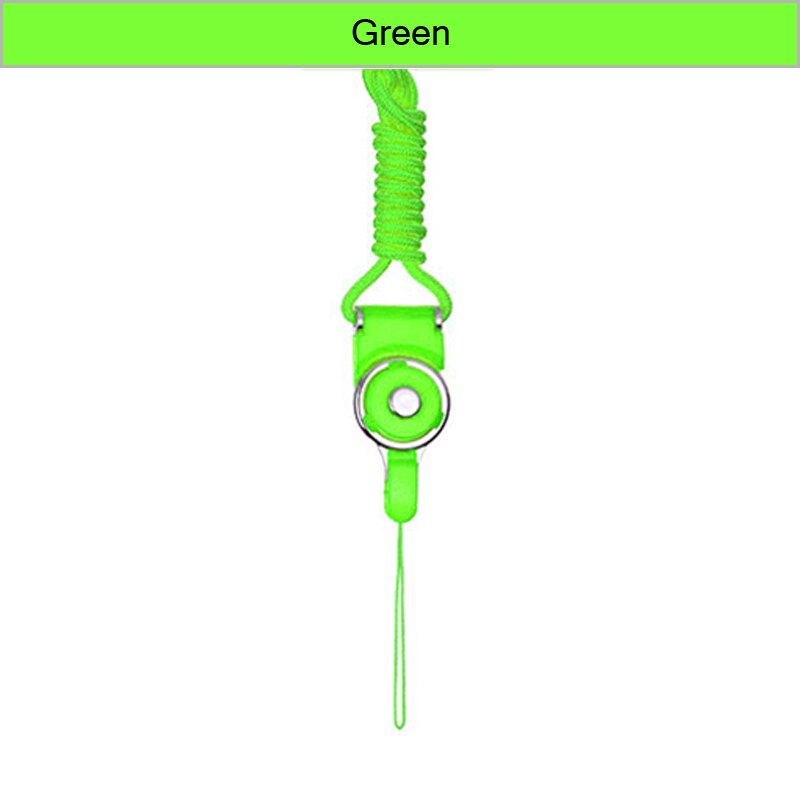 Cell Phone Neck Lanyard for Keys Detachable Multifunction Strap For ID Card Key Ring Holder 12 Colors Mobile Phone Lanyard strap: Green