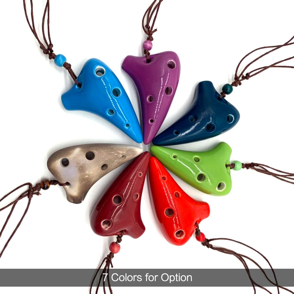 Ocarina – Mini Instrument de musique en céramique, 6 trous, pour amoureux de la musique