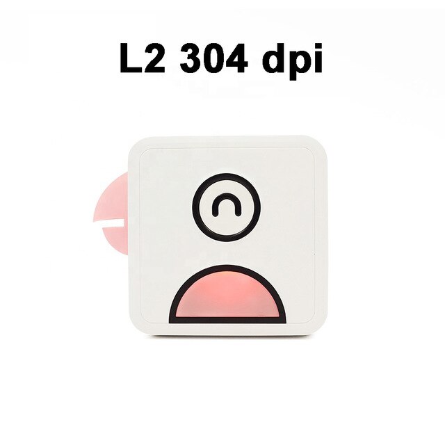 Poooli L1 L2 Pocket Thermal Printer Mini 203DPI 303DPI Bluetooth Phone Printer for Receipt Photos Label Sticker With Free APP: L2 pink 304PDI