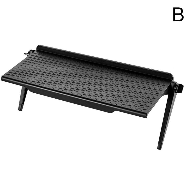 Adjustable Rack Tv Screen Top Storage Shelf Holder Monitor Organizer Computer Bracket Office Home Shelf Stand Display Deskt Y2j1: L black