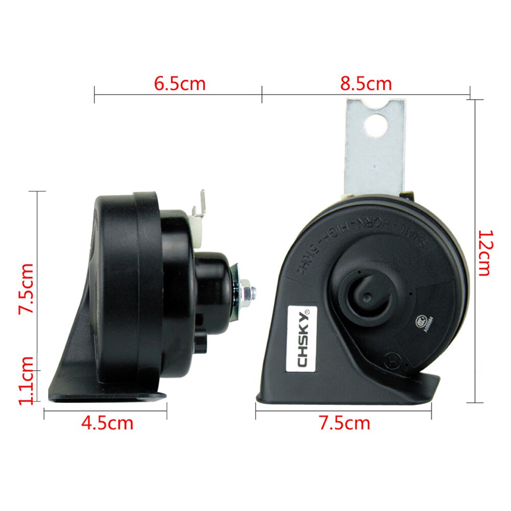 CHSKY-Klaxon de voiture à Klaxon en forme d'escargot, pour KIA Sportage , 12V, bruit 110-129db, décoration de voiture, longue durée, haute et basse