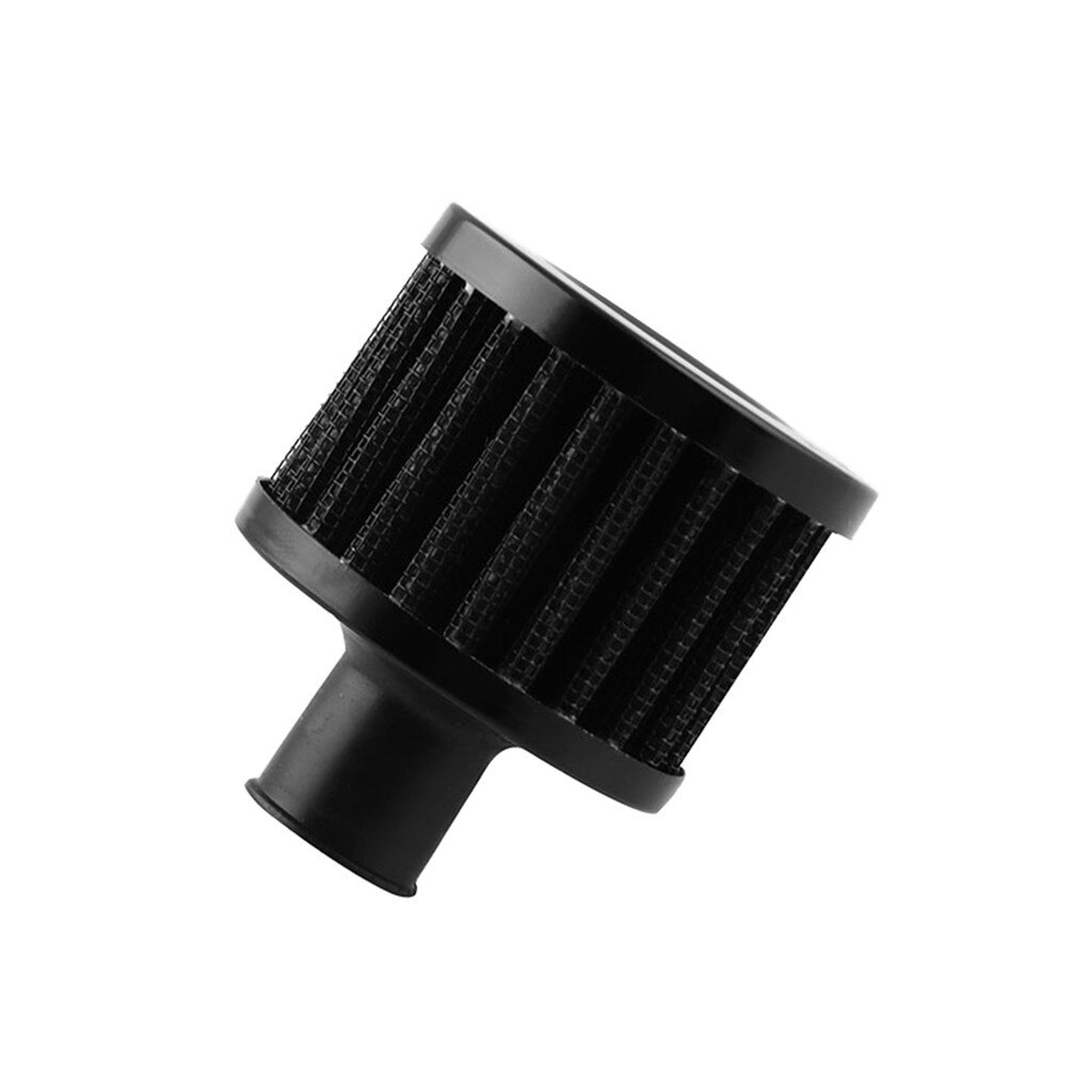 Car Engine Parts Universal 3-Port Compact Baffled Oil Catch Can Tank Air-Oil Separator Recovery Kit Black #G10