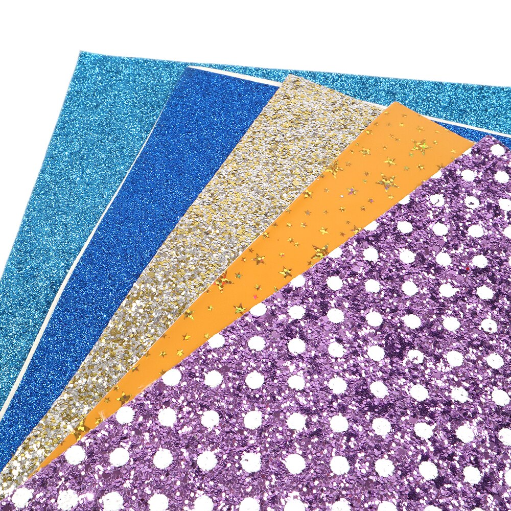 david angie 10pcs/pack Synthetic Leather Fabric DIY Sewing Hairbow Bags Crafts Materials ( style random have flaws),1Yc4507