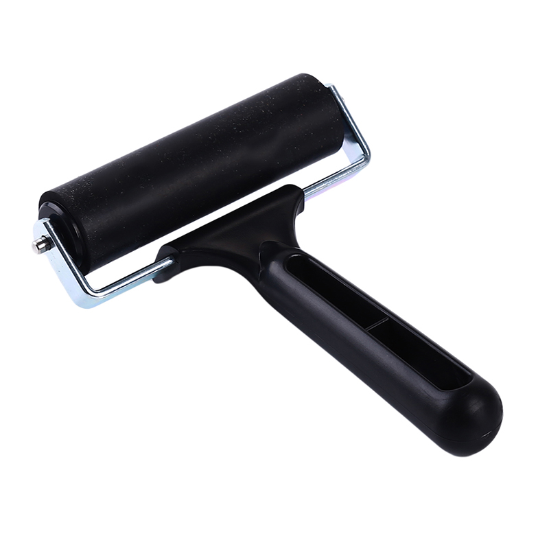 Black Brayer Ink Painting Printmaking Roller Art Stamping Tool Refined Tough Rubber Roller Painting Tools