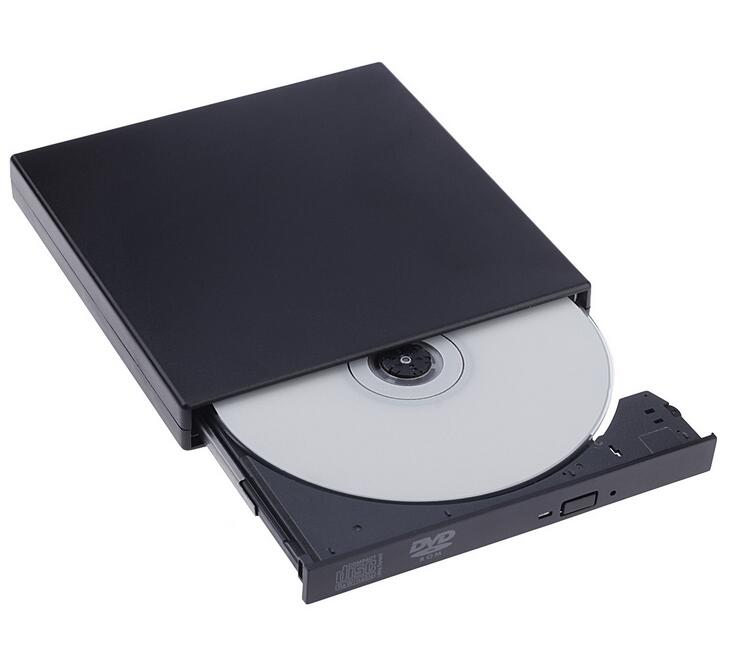 óptico óptica disco discos portátil USB 2,0 CD DVD-Rom SATA cubierta externa Slim para ordenador portátil