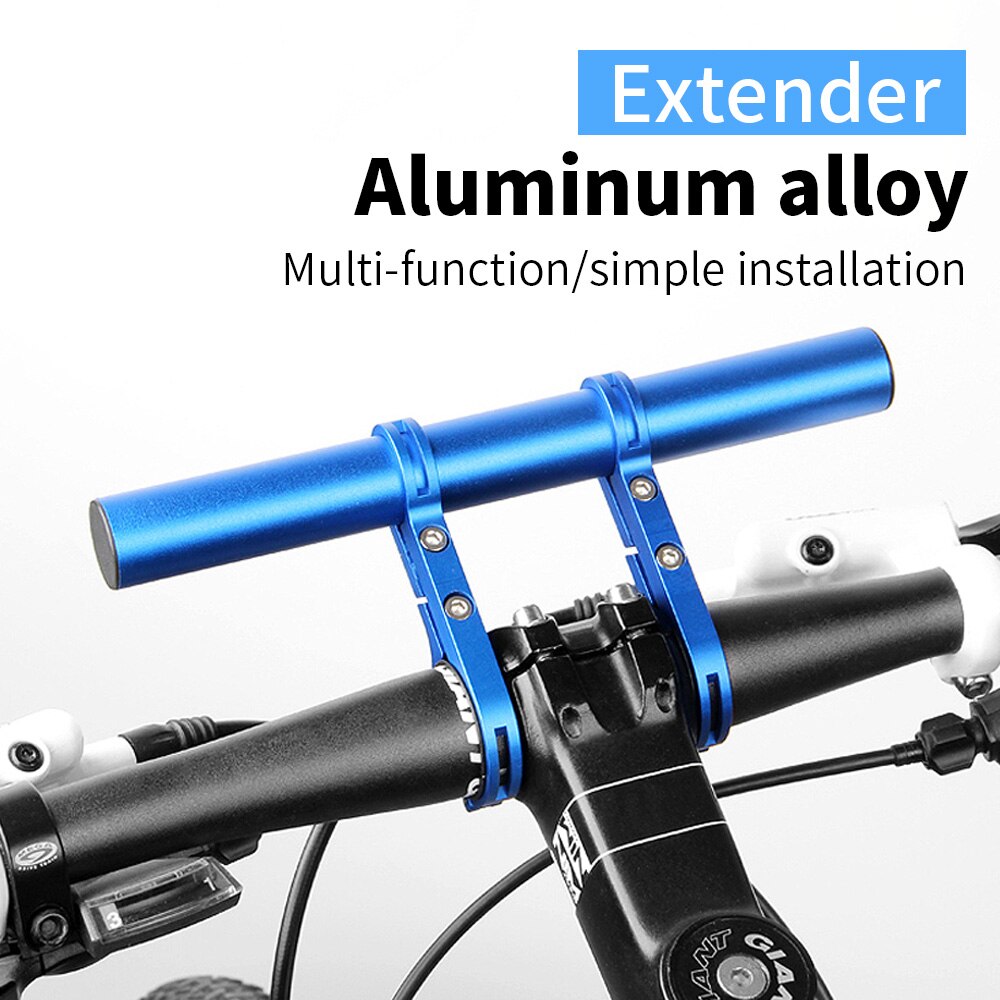 Extensor de manillar de bicicleta, abrazadera doble de aleación de aluminio, accesorios para Faro de bicicleta de montaña MTB, 20/30cm