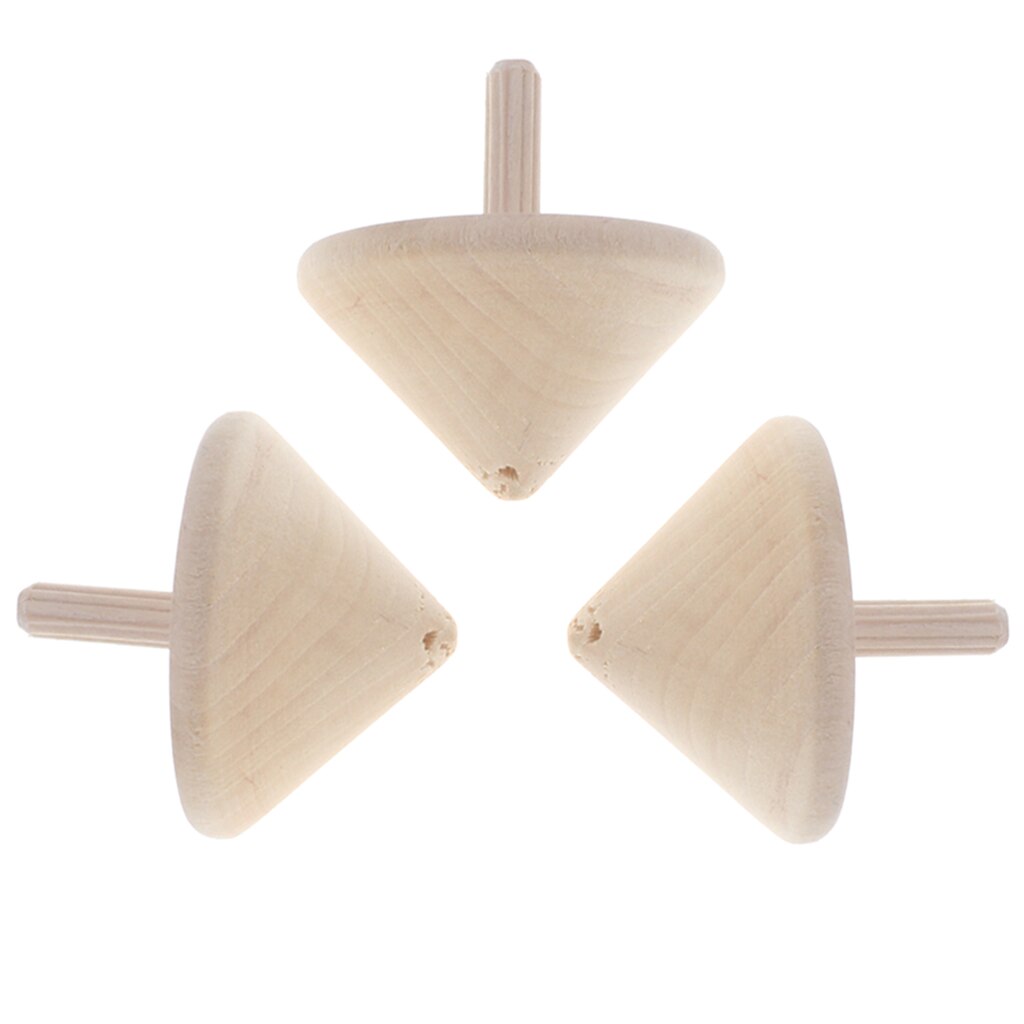 Set Van 3 Klassieke Houten Spinning Tops PegTop K... Grandado