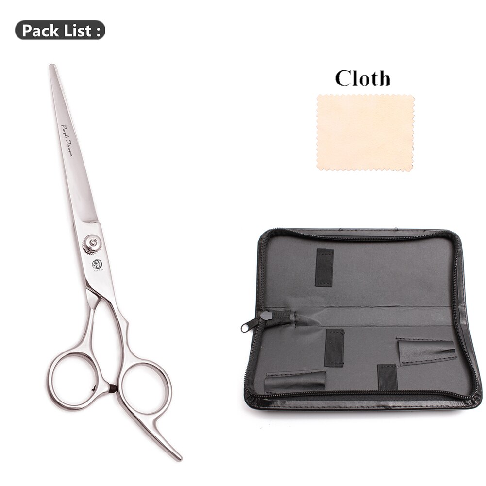 Professionelle Hundesalon Schere Set 6.0 "Edelstahl Lila Drachen Hund Schere Gebogene Schere Gerade Schere Ausdünnung Schere Z4001: Z4001 Yin C 6Y