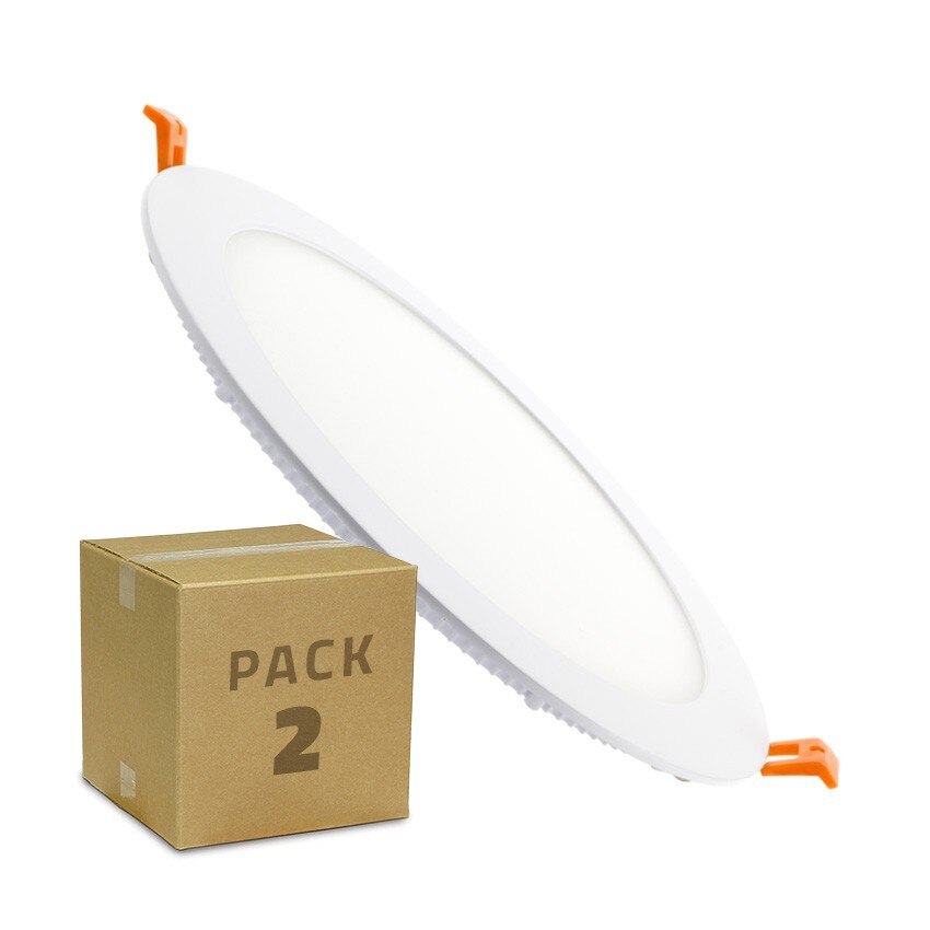 Pack 2 Placas LED Circular SuperSlim 18W promo