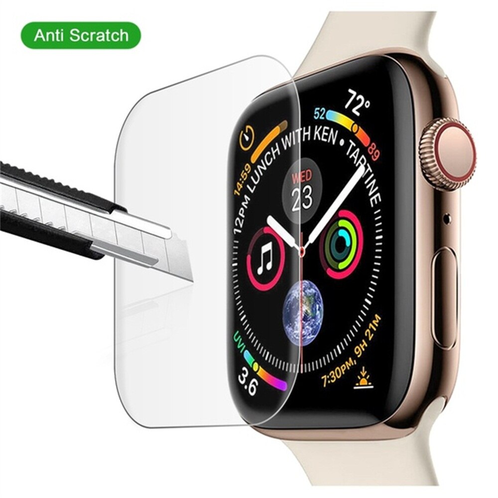 3D Screen Protectors 9H Tempered Glass Protective film Clear Protective Film 40mm 44mm For Apple Watch 5 4 Smart Watch