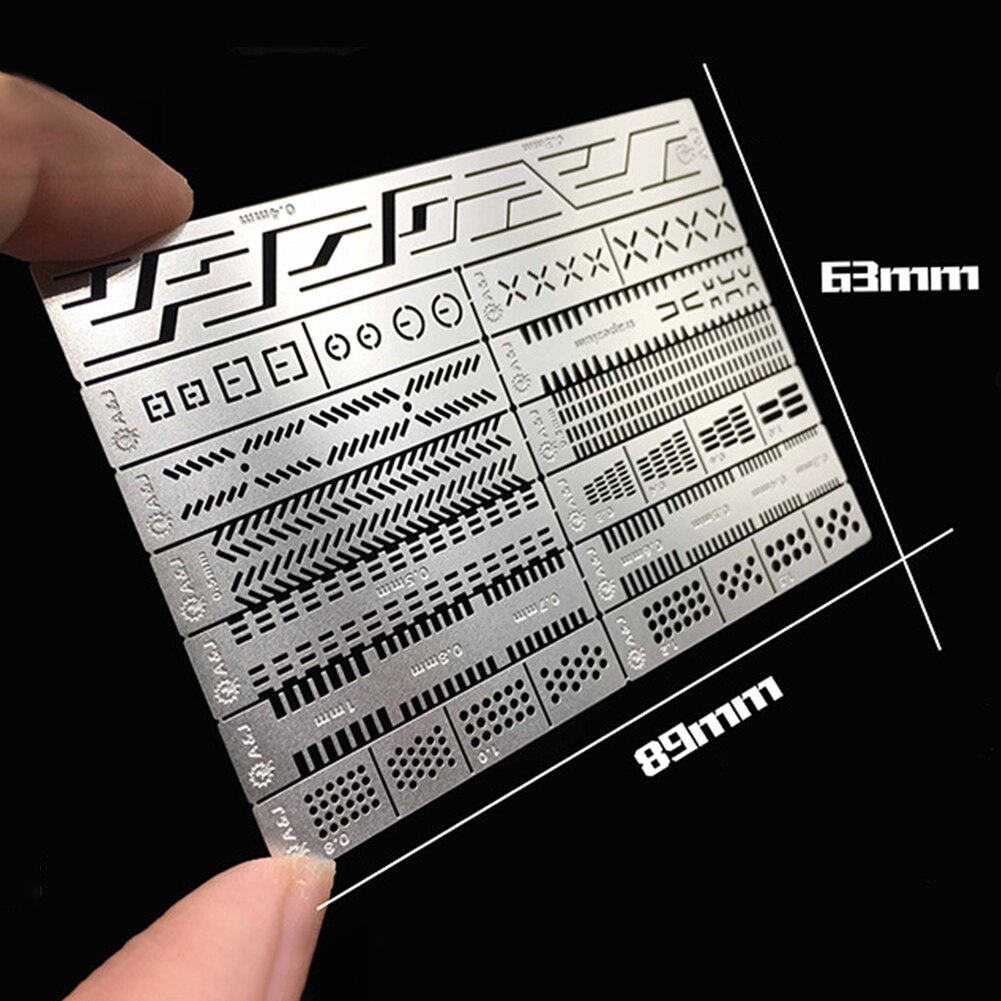 Portable Carving Auxiliary Ruler DIY Making Manual Craft Details Renovation Split Model Stainless Steel
