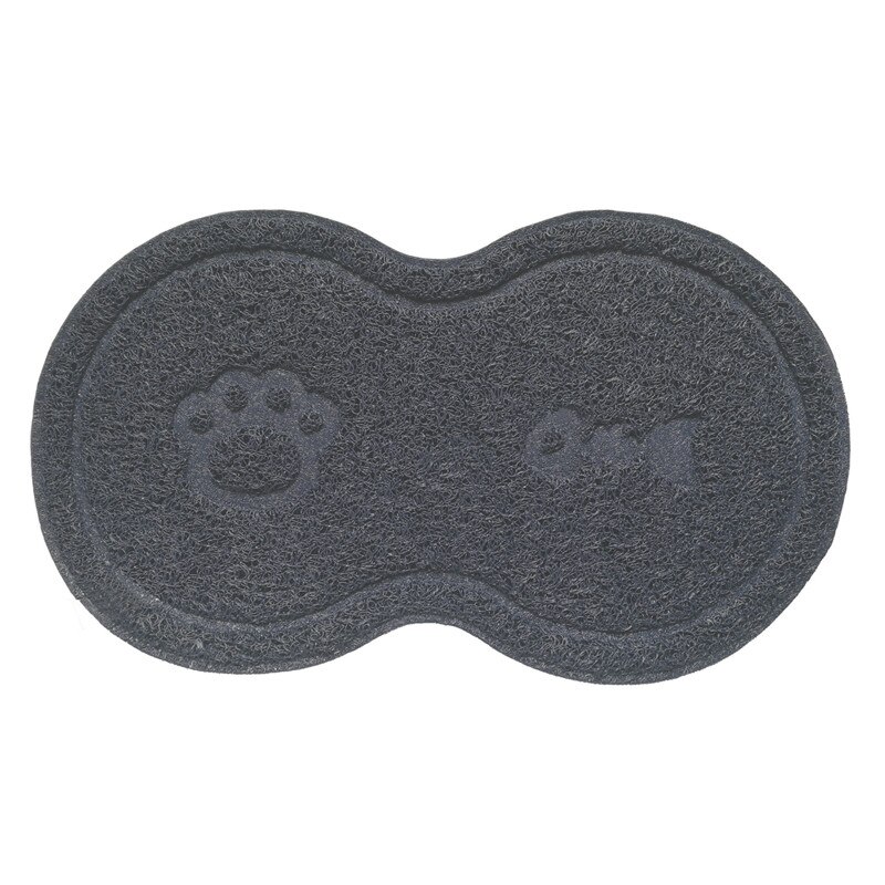 Huisdier hond kattenbakmat voermat puppy kattenbak placemat dienblad netjes eenvoudig schoon te maken: Grijs