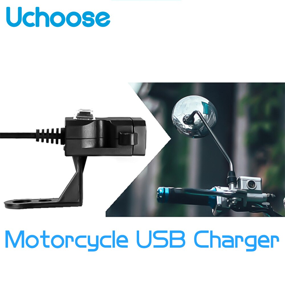 Waterproof 12v Dual USB Charger Motorcycle Adapter Power Supply Socket Mobile Phone Motorbike Handlebar Cargador Usb Moto