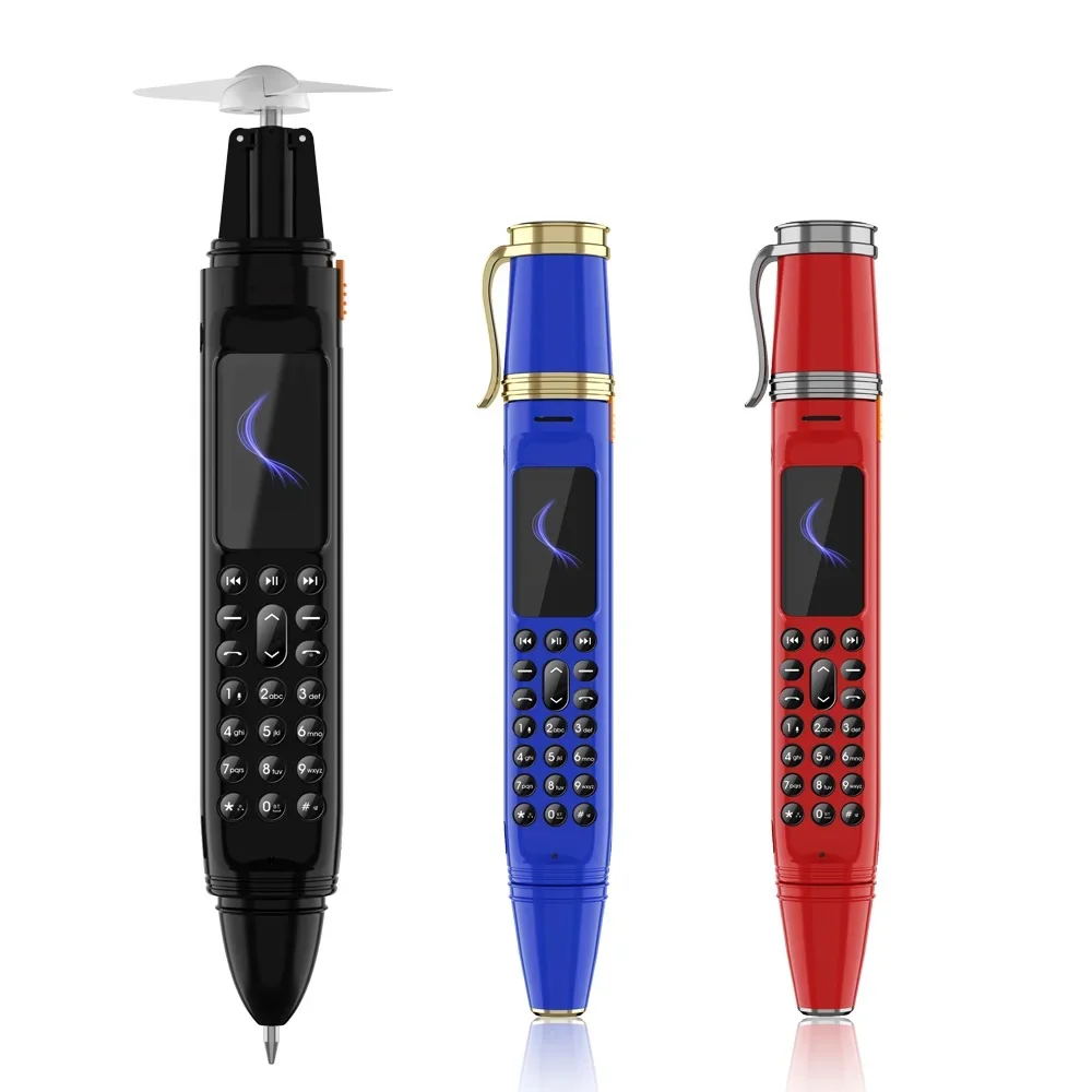 Neue BM111 praktisch Stift 1800 mAh 2G GSM Dual SIM Kamera Fan Bluetooth Dialer Radio Recorder Magie Stimme praktisch