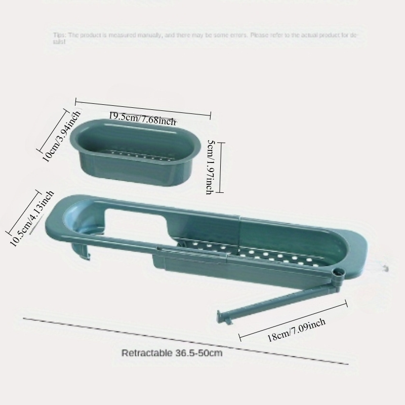 Verstelbare lengte aanrecht afvoermand afdruiprek voor zeep handdoekenrek levering keukenaccessoires plank opbergrek
