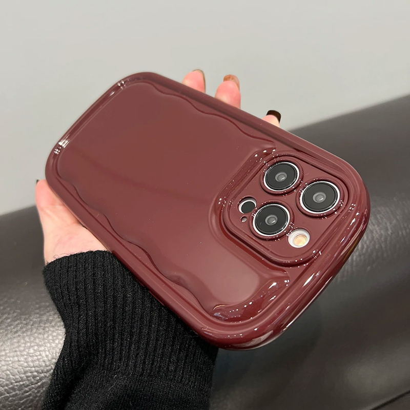 Custodia per telefono lucida a forma di sapone ovale di moda per iPhone 16 Pro Max 15 13 12 11 14 Plus Cover posteriore con cuscino d'aria antiurto in TPU morbido
