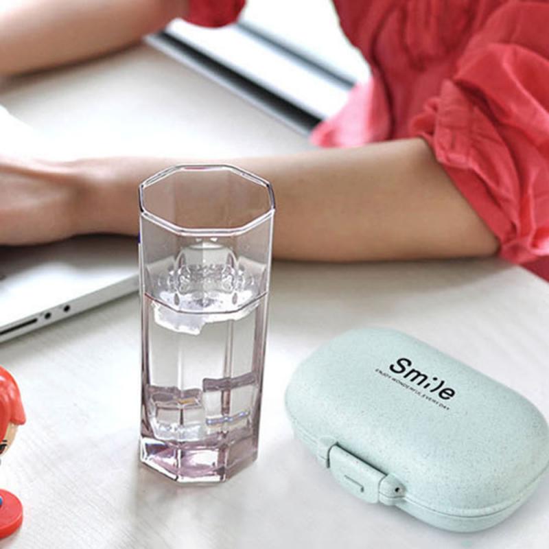 1 Pc Mini Pil Drug Stash Box Draagbare Tarwesteel Seal Pil Gevallen Flacon Container Milieubescherming