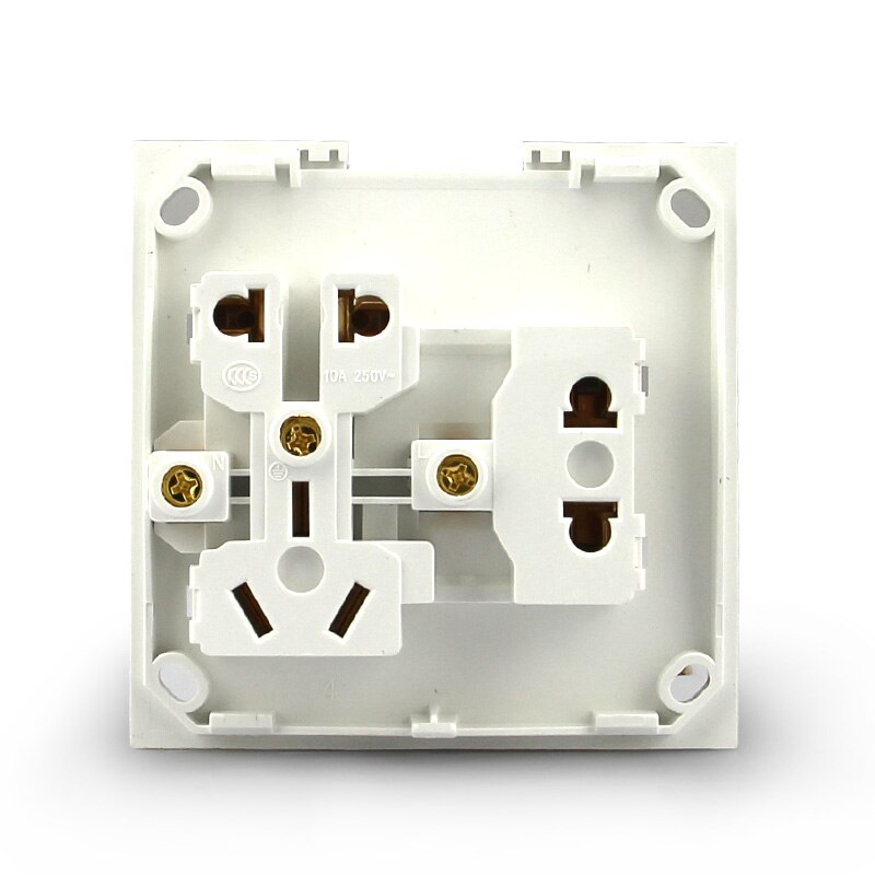 China ccc Standard steckdose, Weiß 86 Stil Stecker Adapter Steckdose, flammschutzmittel PC, zinn Phosphor Bronze-, AC 220-250v