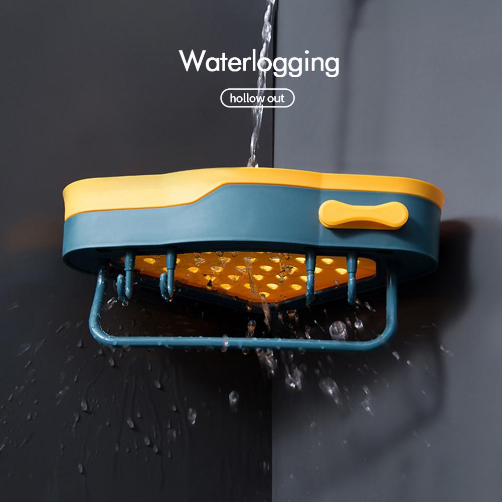 Shower Shelf Plastic Bathroom Rack Easy to Install Space Saver Durable Multifunctional Bathroom Organizer