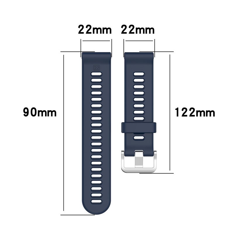 Correa de silicona para reloj Garmin Fenix 5/5 Plus/Forerunner 935 945 lite 745/Approach S60/Quatix 5, Correa deportiva de repuesto, 22mm