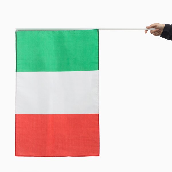 Italiaanse Vlag Met Pole (90X60 Cm)