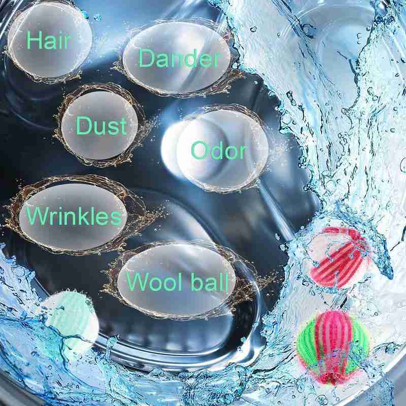 3Pcs/set Color Random Nylon Laundry Ball Decontamination Protecting Washing Machine and Removal Ball Laundry Washing Fluff M8Z9
