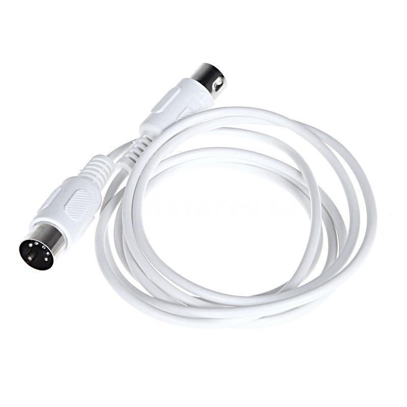 5- poliges midi-din-verlängerungskabel (stecker auf stecker),  /9.8ft- polig, weiß: Default Title