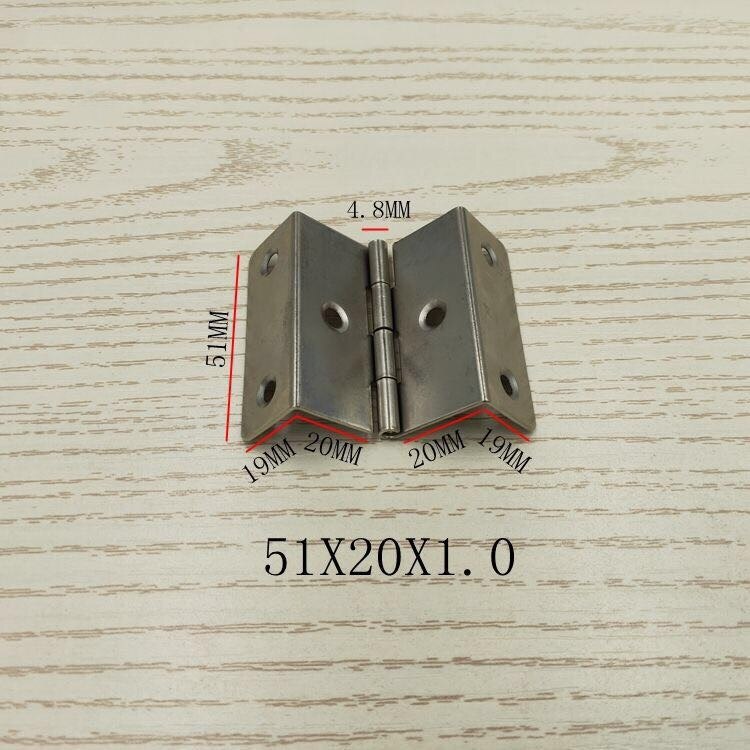 Folding page four-fold, iron metal hinge folding table furniture hinge door hinge: 51x20x1.0