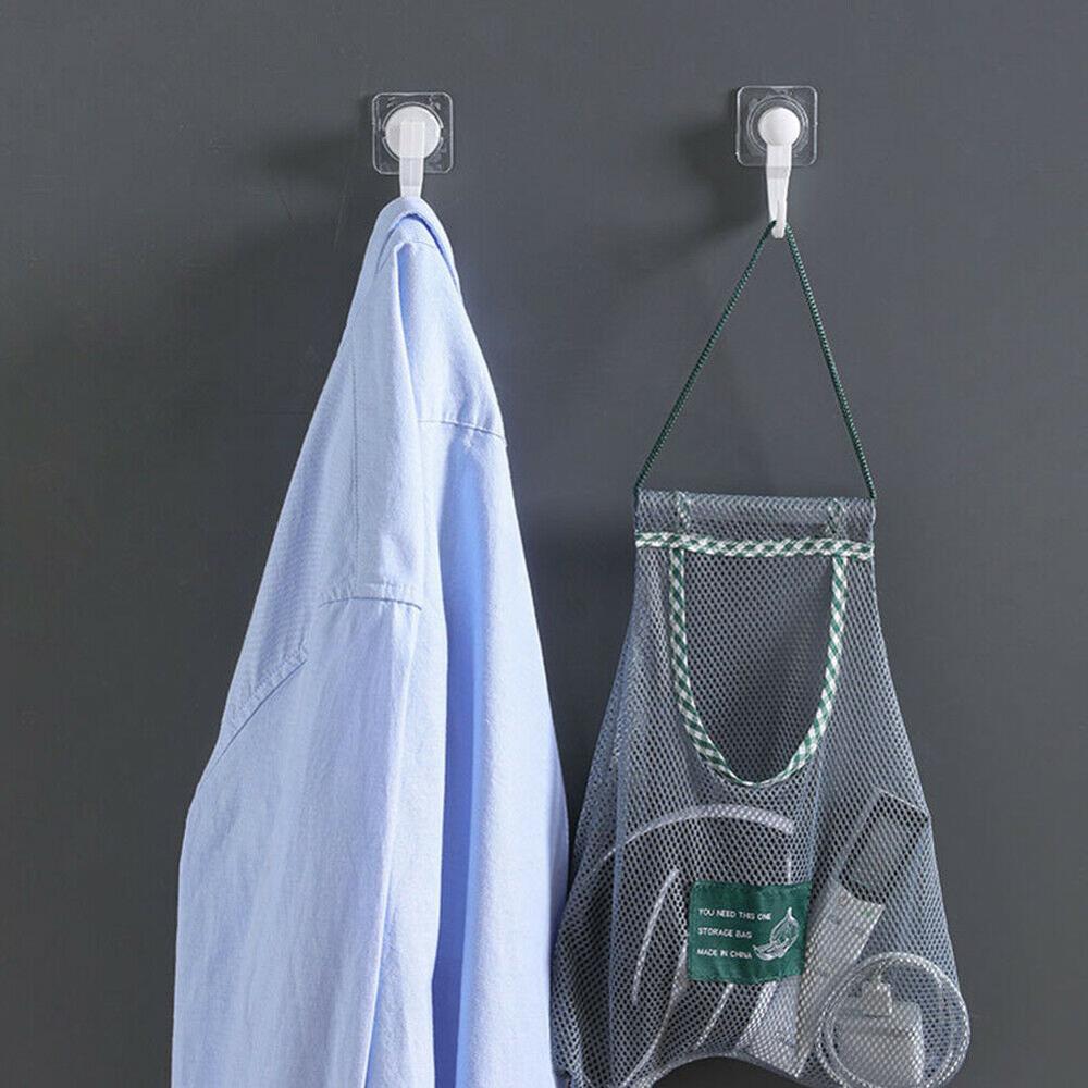 Sac de rangement suspendu pour légumes, oignons, pommes de terre, sac en maille respirant creux, sac de rangement en maille pour ail et gingembre