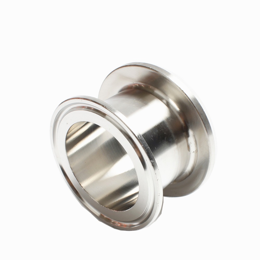 Adapter external thread DN32 (1 1/4") 41mm x tri-clamp 1.5" OD50.5 with silicone gasket . Stainless steel SS304. Length 50mm