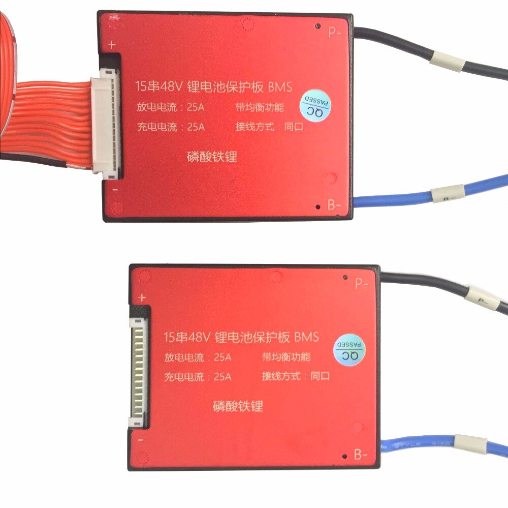 15s 48v 20a 30a 40a 50a 60a bms batteristyringssystem pcm pcb til lifepo 4 batteripakke med balance