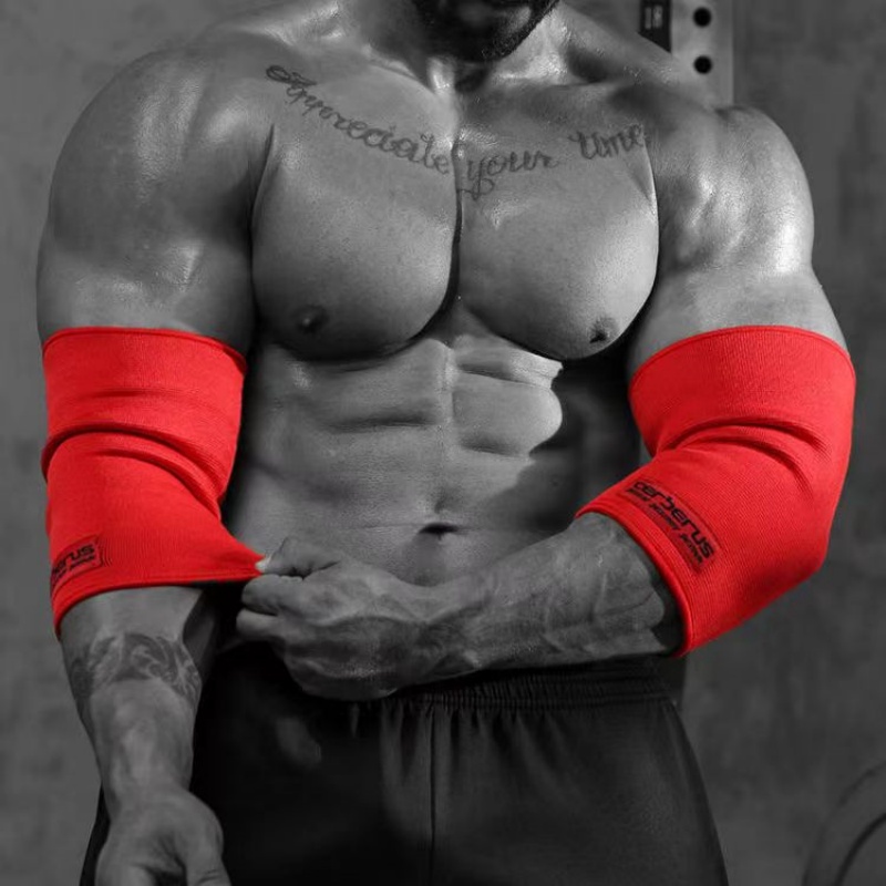 Kraft Gewichtheben-Ellenbogen-Ärmel, hockende Knie-Ärmel für Gewichtheben, Bodybuilding, Beruf, Kreuzheben-Ellenbogen- und Knie-Ärmel