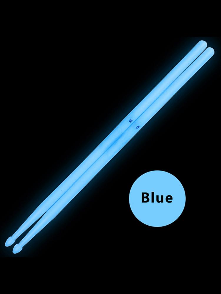 Baquetas de batería de acrílico con luz LED brillante, luminosas en la oscuridad, Jazz, efecto de rendimiento especial