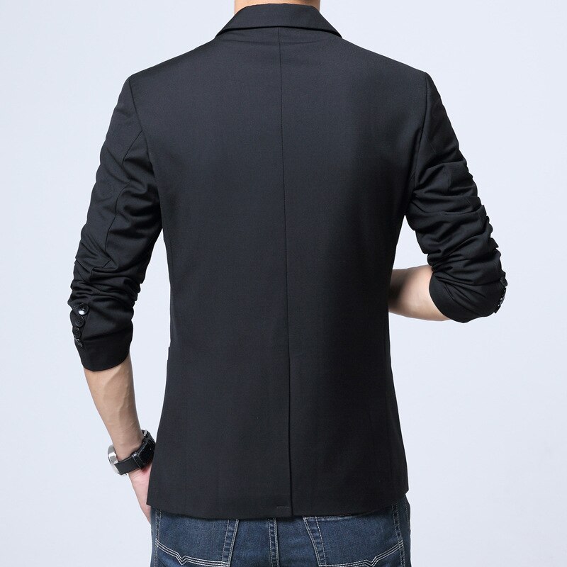 Herre lyseblå jakkesæt blazer jakker afslappet mandlige slim fit enkeltradet en knap business blazere masculino plus størrelse 5xl